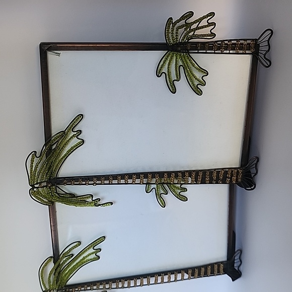 Set of 2 Beaded Palmtree Photo Frames - Picture 2 of 9
